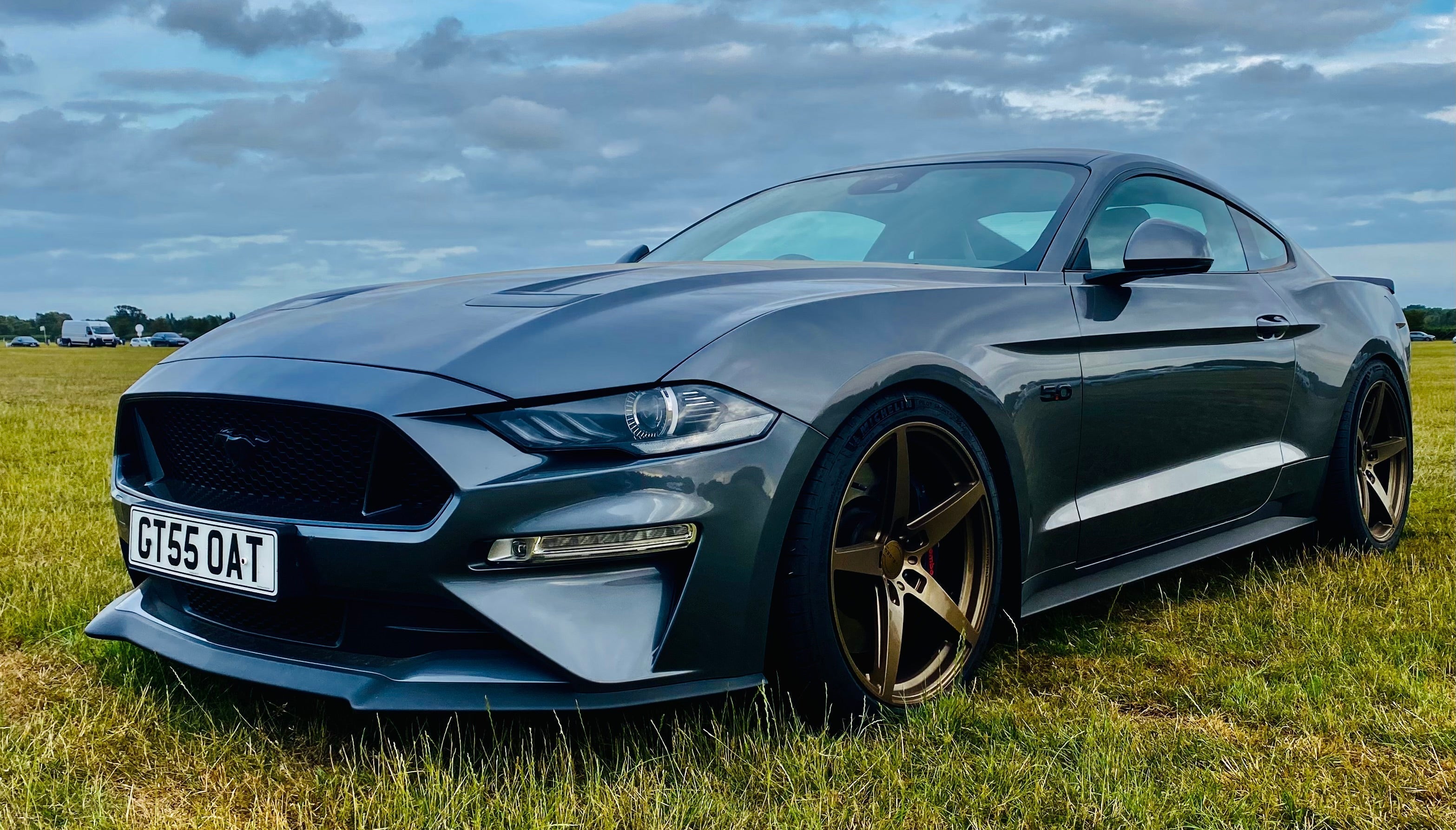 S550 Mustang coupe on bronze Velgen Classic 5 5 spoke 20" wheels