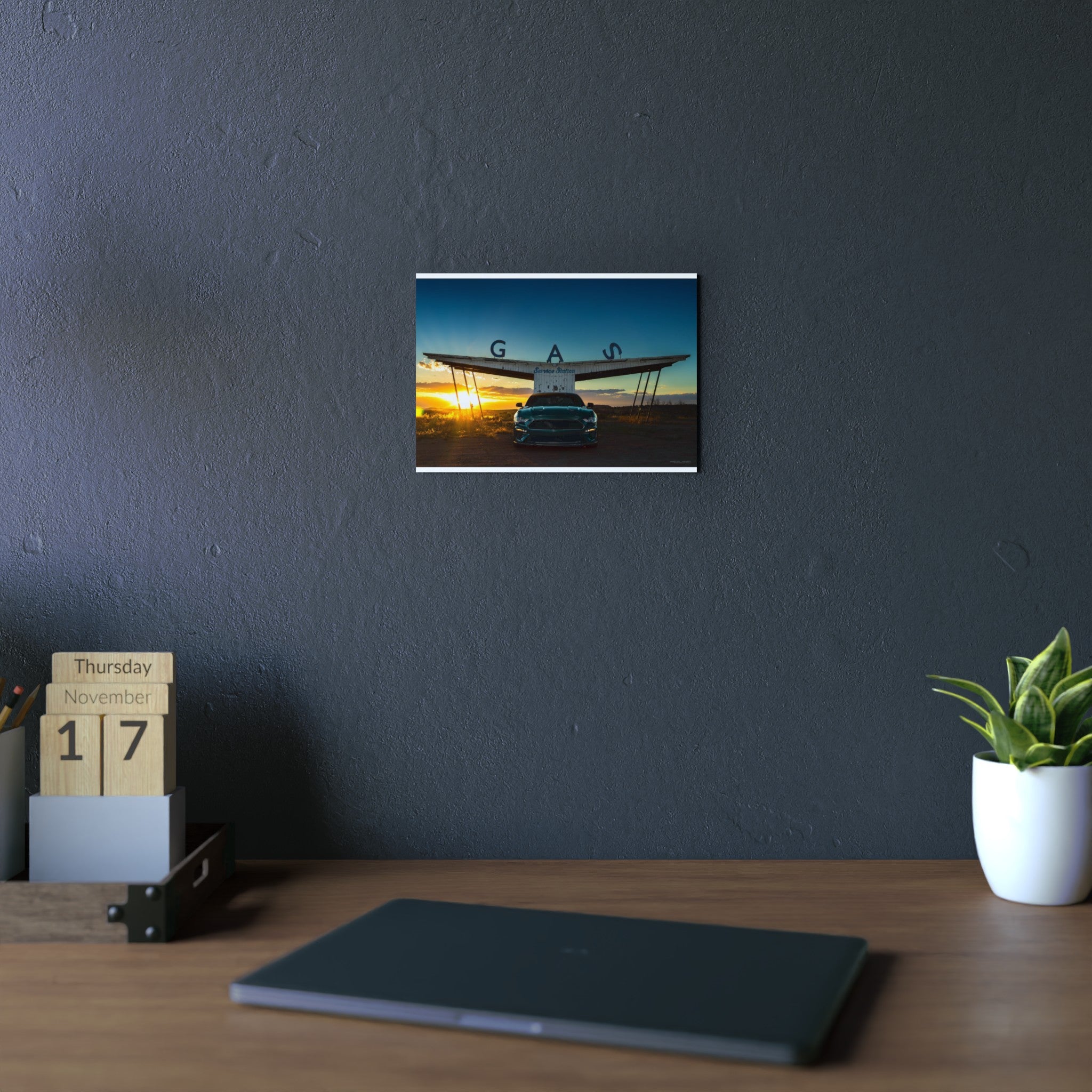 Steeda Steve McQueen Limited Edition Bullitt - "Desert Beauty" - Aluminium Composite Poster