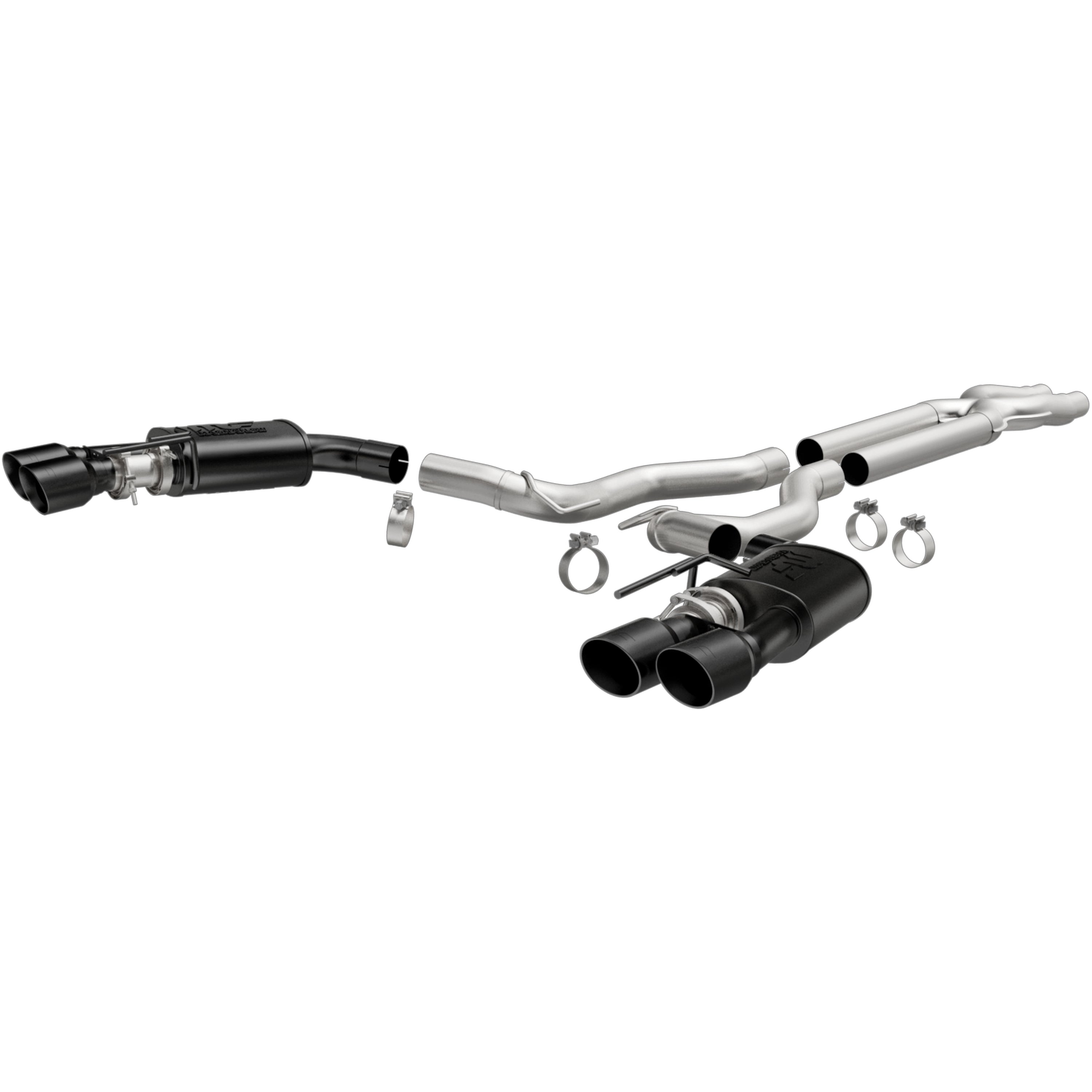 MagnaFlow 2018-2023 Ford Mustang Competition Series Cat-Back Performance Exhaust System - BLACK