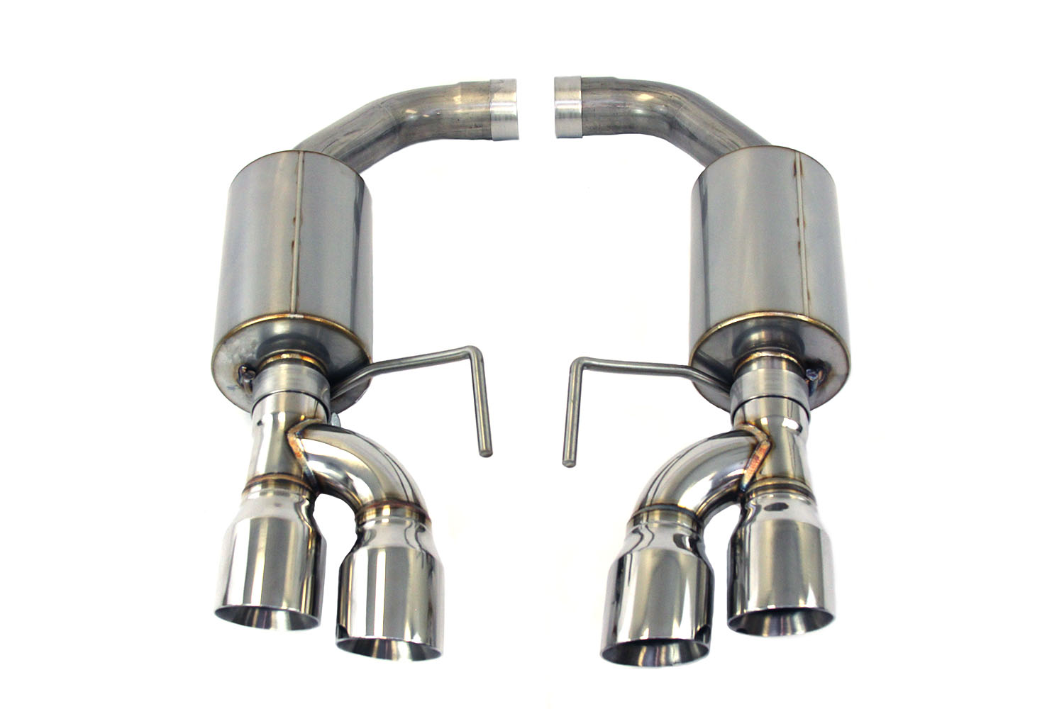 Steeda S550 Mustang GT Quad Axle-Back Exhaust 5.0L Coyote - Aggressive Tone (2015-2023)