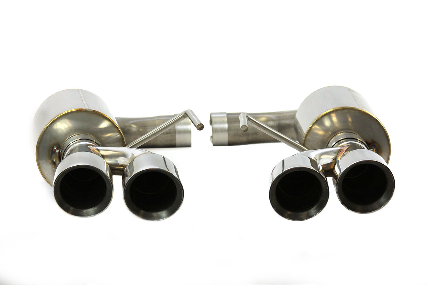 Steeda S550 Mustang GT Quad Axle-Back Exhaust 5.0L Coyote - Aggressive Tone (2015-2023)