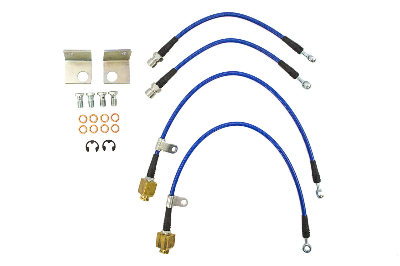 Steeda S550 Mustang Stainless braided Brake Lines
