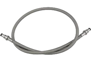 A Steeda braided metal clutch line, designed for a Mustang GT 2011-2014