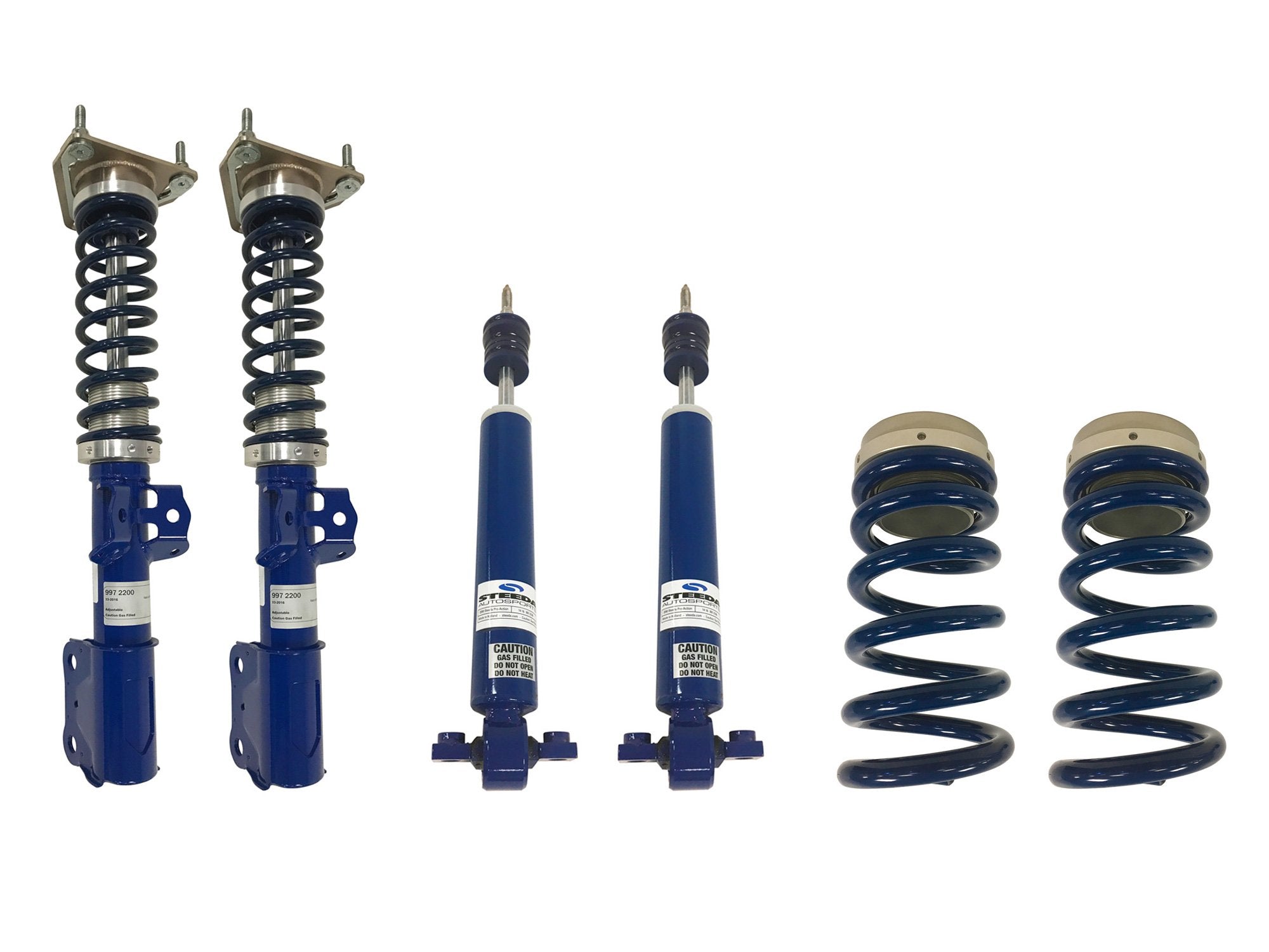 Steeda S550 Pro-Action Front Coilovers With Adjustable Rear Ride Height Kit