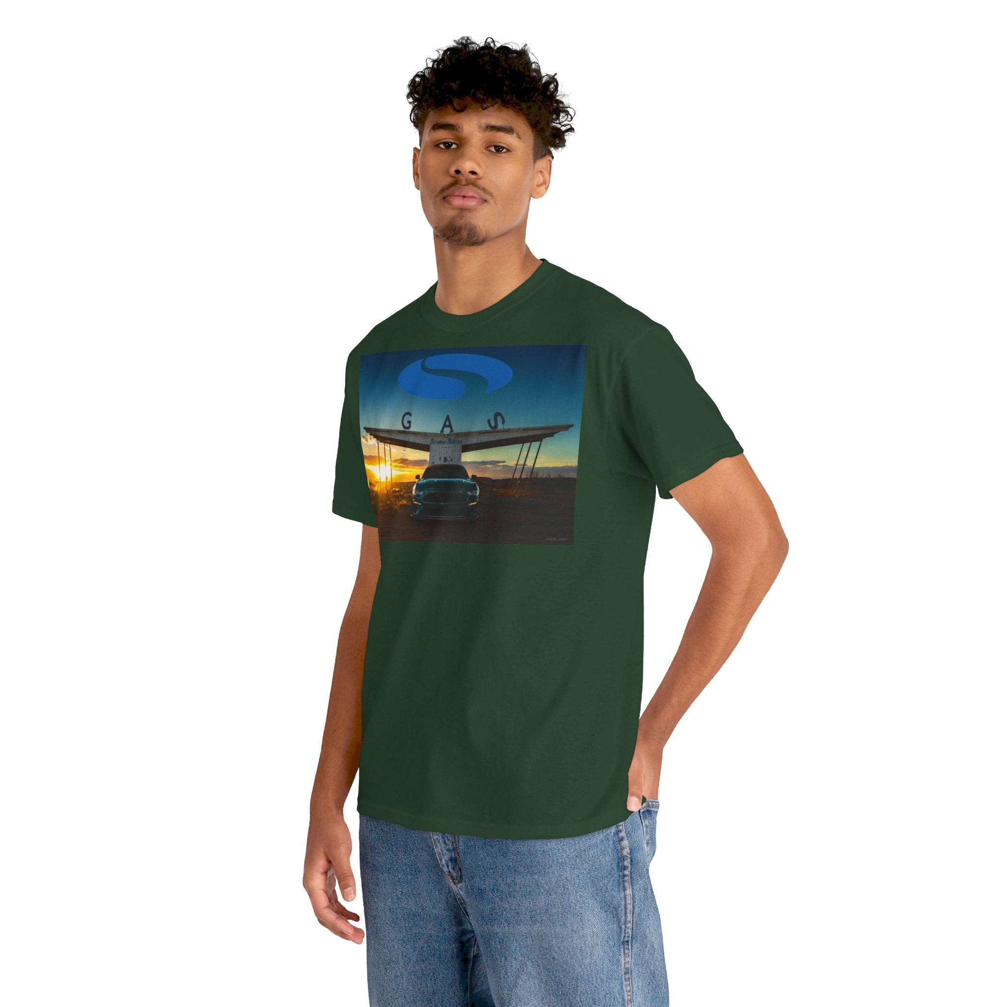 Steeda Steve McQueen Bullitt Green Cotton T Shirt