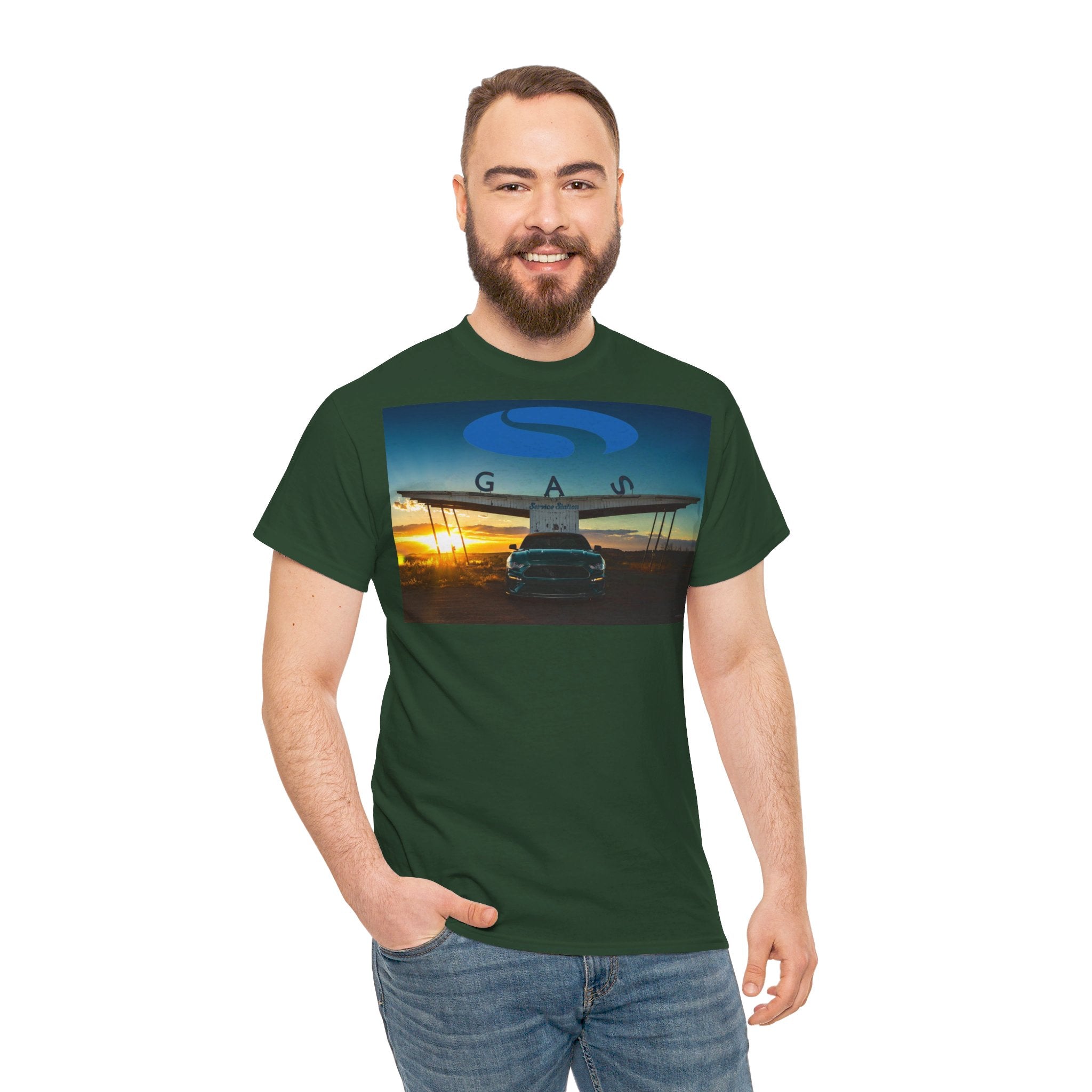 Steeda Steve McQueen Bullitt Green Cotton T Shirt