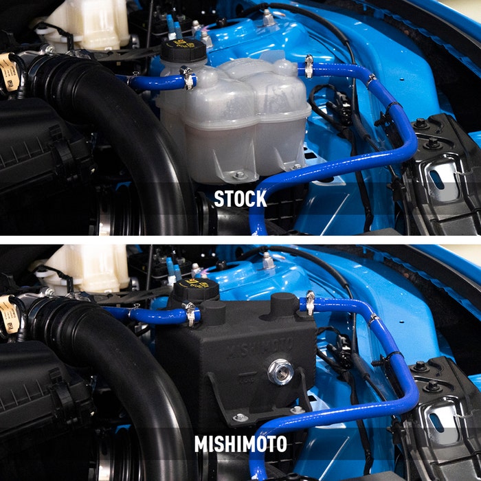 Mishimoto Mustang Aluminium Coolant Expansion Tank - Black 2024-2026+