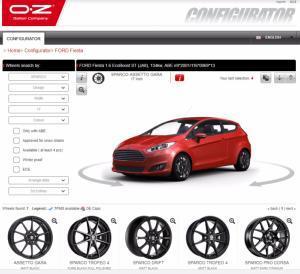 OZ Racing Wheel Configurator