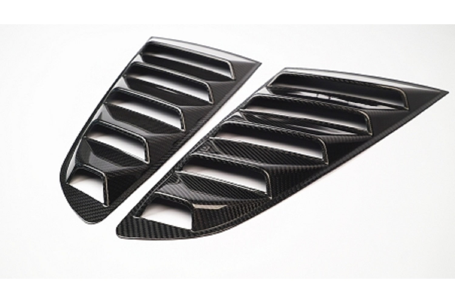 Steeda S550 Mustang Carbon Window Louvres