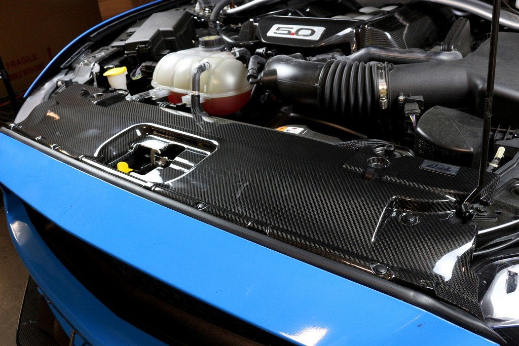 APR Cubierta de radiador de carbono Mustang Performance S550