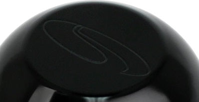 Manopla de engrenagem preta Steeda com logotipo Steeda