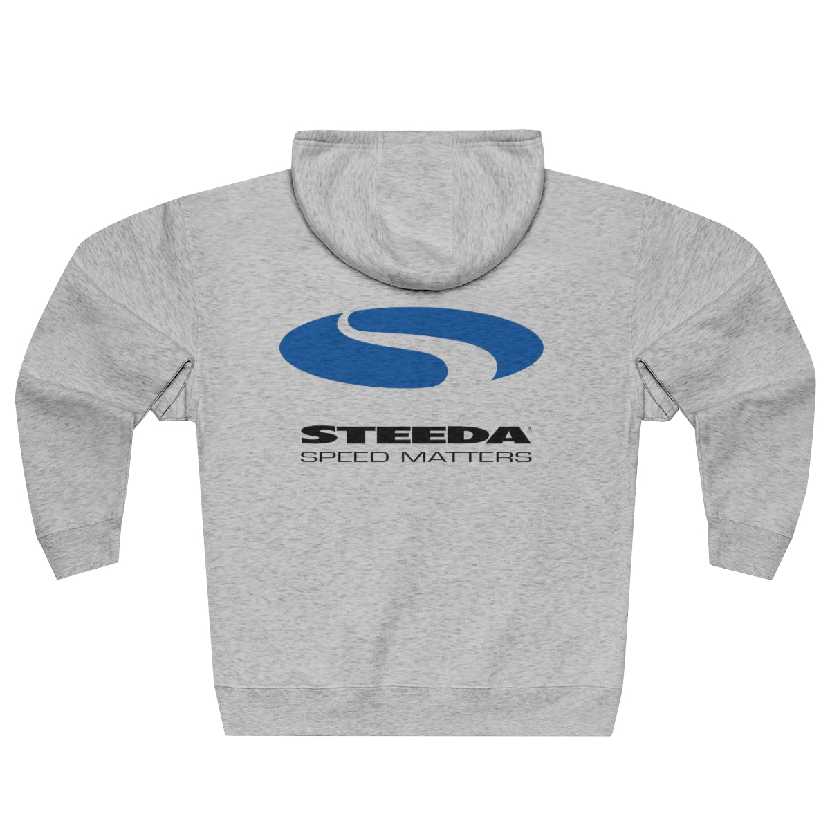 Felpa con cappuccio e zip intera con logo Steeda - 3 colori - Design anteriore/posteriore