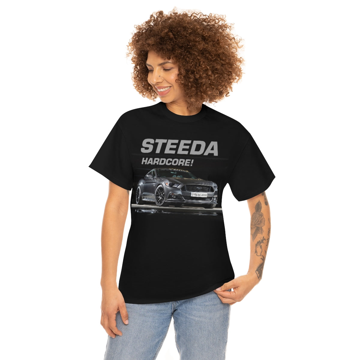 Steeda « Q500 Enforcer » Mustang T-shirt unisexe en coton lourd