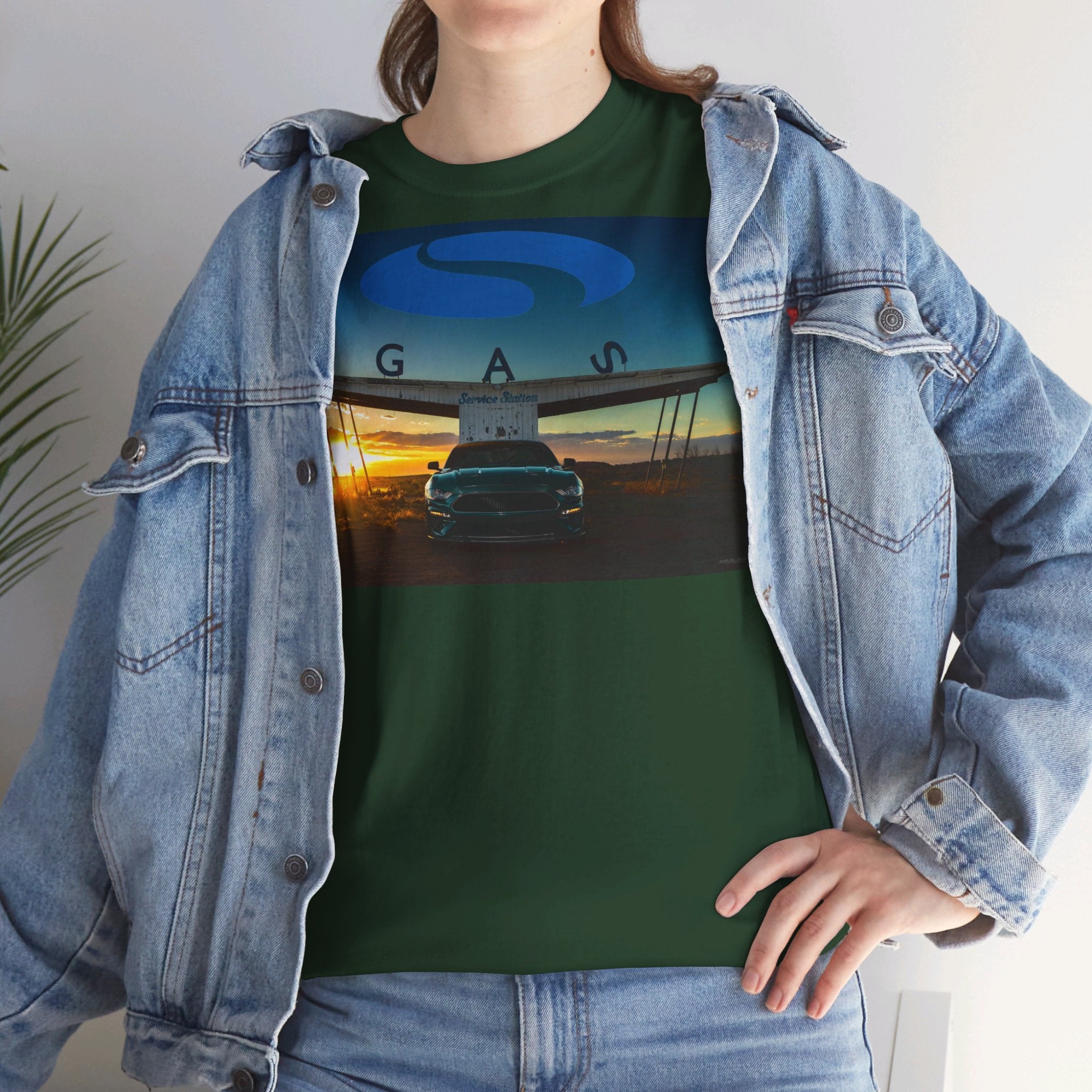 Steeda Steve McQueen Bullitt Green Cotton T Shirt