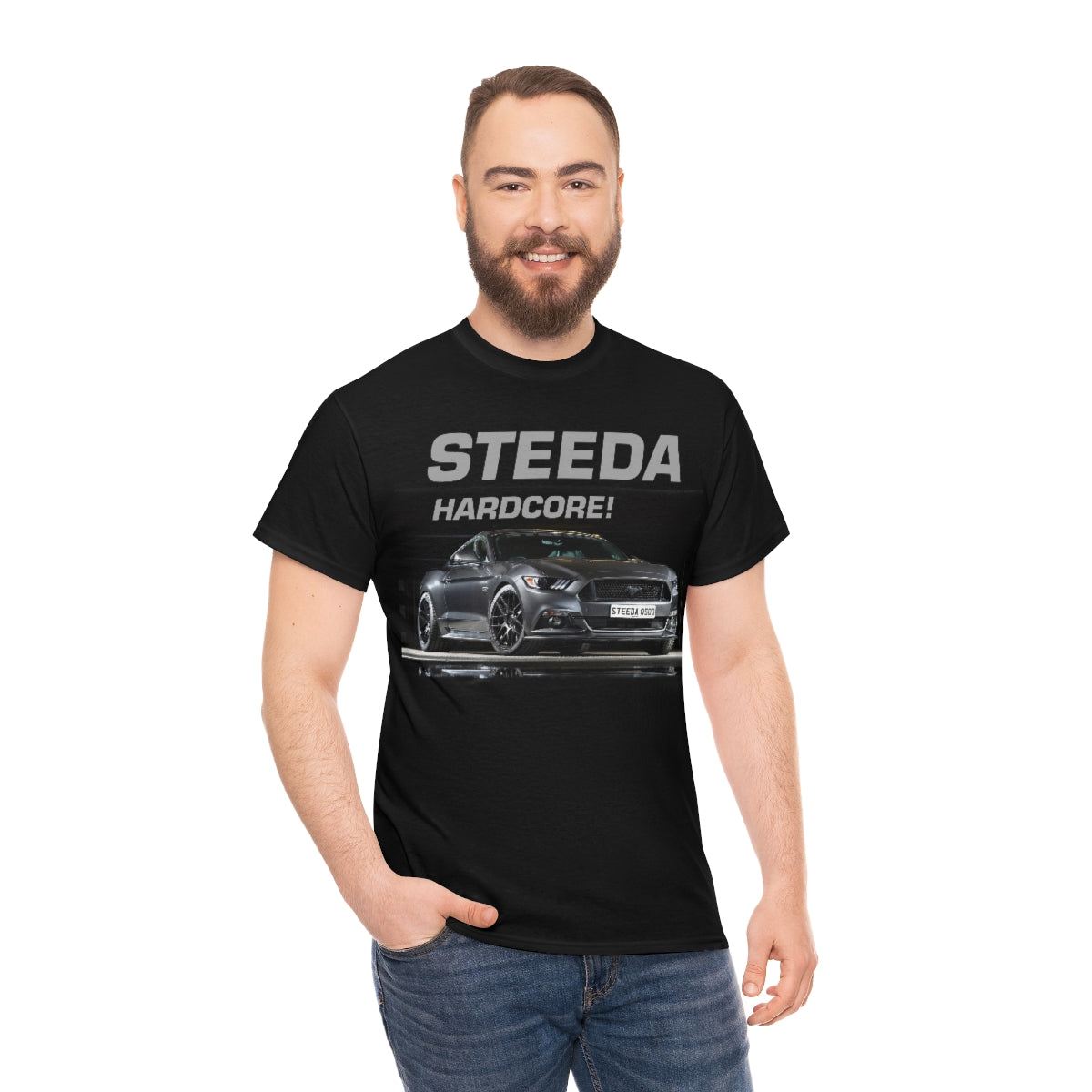 Steeda « Q500 Enforcer » Mustang T-shirt unisexe en coton lourd