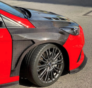 Anderson Composites Ford 2016-18 Focus RS (+ST) Garde-boue avant en fibre de carbone (paire)