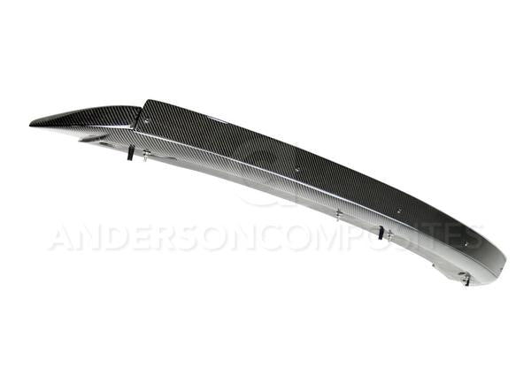 Anderson Composite 2015 - 2022 Mustang Aileron de style piste en fibre de carbone avec bec réglable en osier