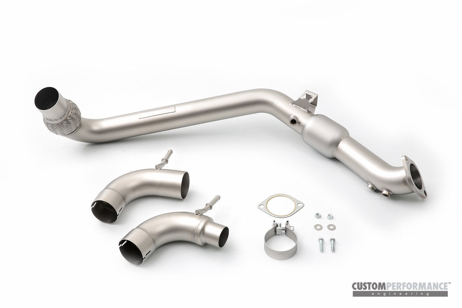 cp-e QKspl Ford Mustang EcoBoost Downpipe (Off Road & Catted)