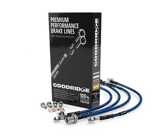 Ford Focus RS Conduites de frein tressées en acier inoxydable mk3 2.3 L de Goodridge