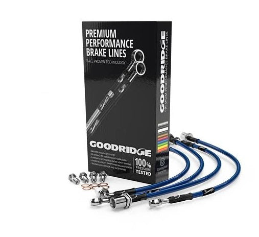 Goodridge Stainless Steel Brake Lines for Ford Fiesta ST many colours available made to order