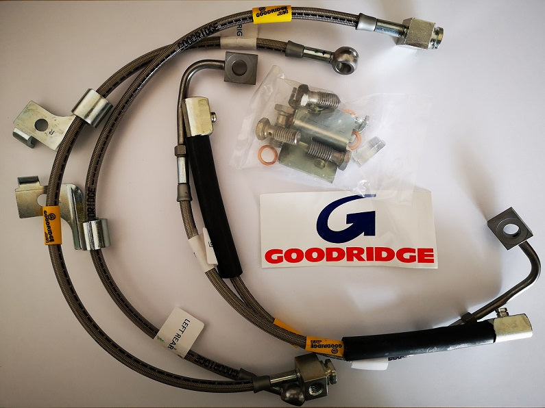 Geflochtene Bremsleitungen von Goodridge für S550 Mustang GT und Ecoboost komplettes Kit