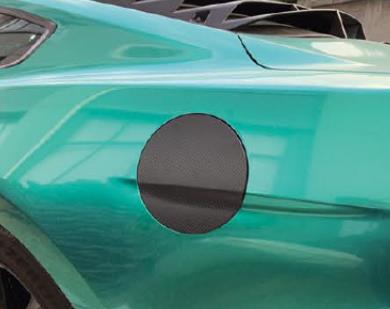 Mustang S550 Fuel Tank Covers - Carbon Style