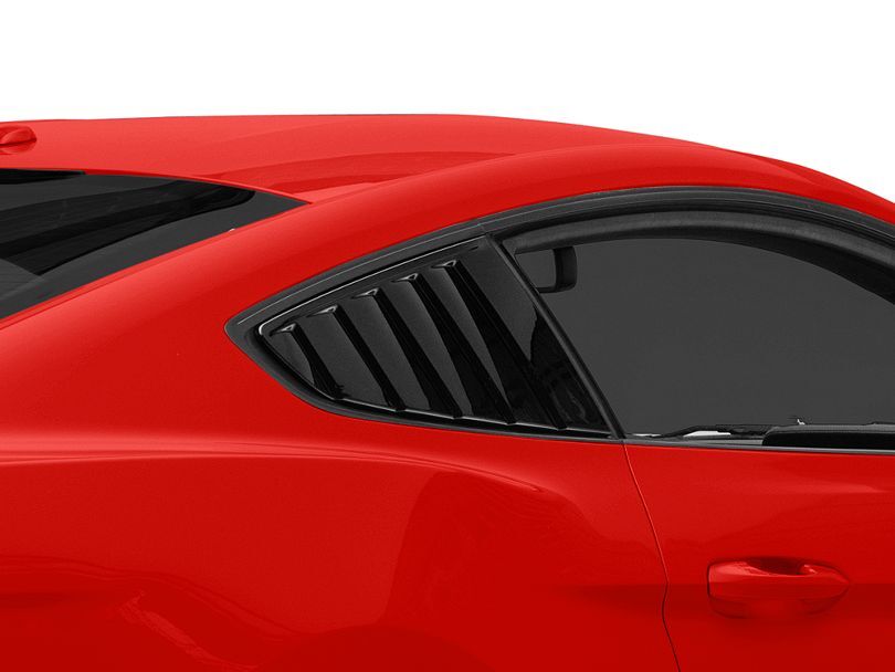 MP Concepts S550 Mustang Alette per finestrini laterali posteriori a lamelle nere lucide