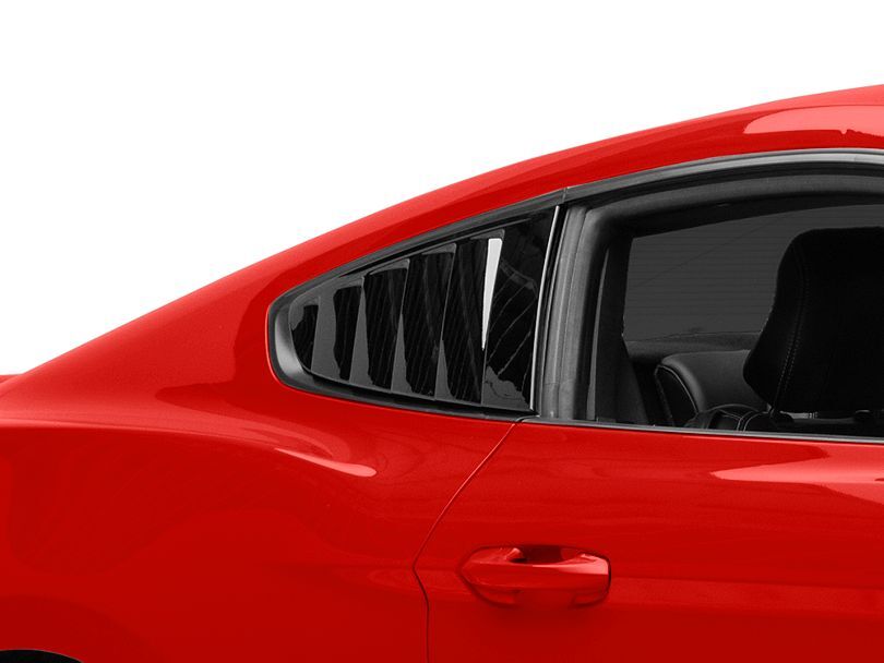 Grelhas da janela lateral traseira em preto brilhante MP Concepts S550 Mustang