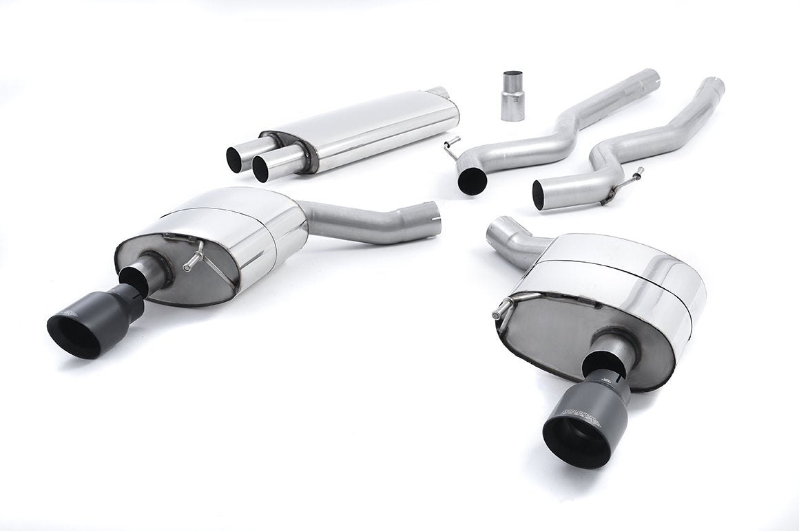 Milltek Catback Exhaust for S550 Ecoboost Mustang with Black Tips