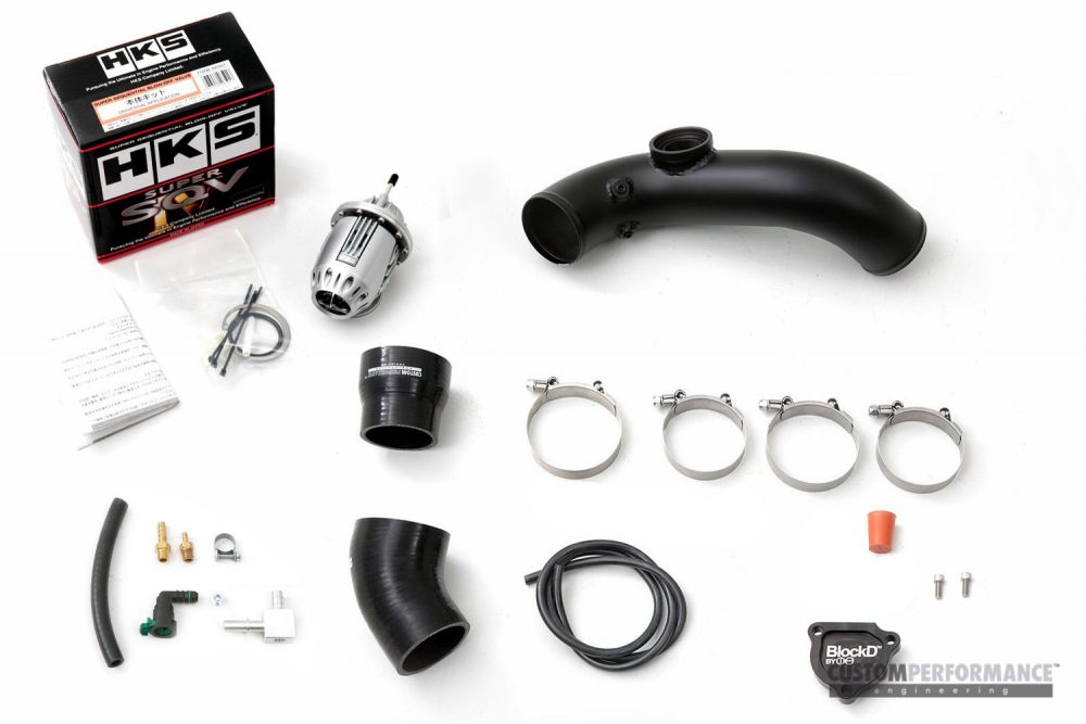 CP-E Mustang Ecoboost „Exhale“ Kaltseiten-Ladeluftkühler-Hartrohr mit HKS BOV-Kit
