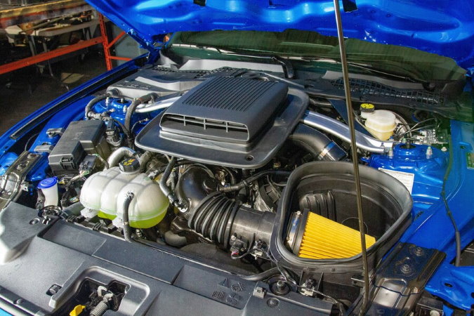 نظام غطاء محرك السيارة CDC Mustang S550 Mach One Shaker