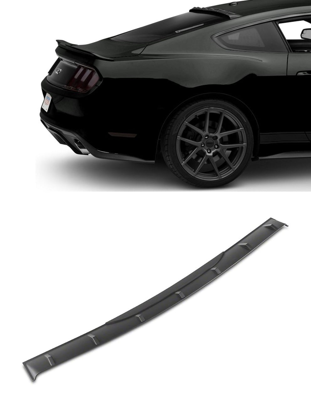 Spoiler de techo trasero de montaje alto para S550 Mustang de MP Concepts