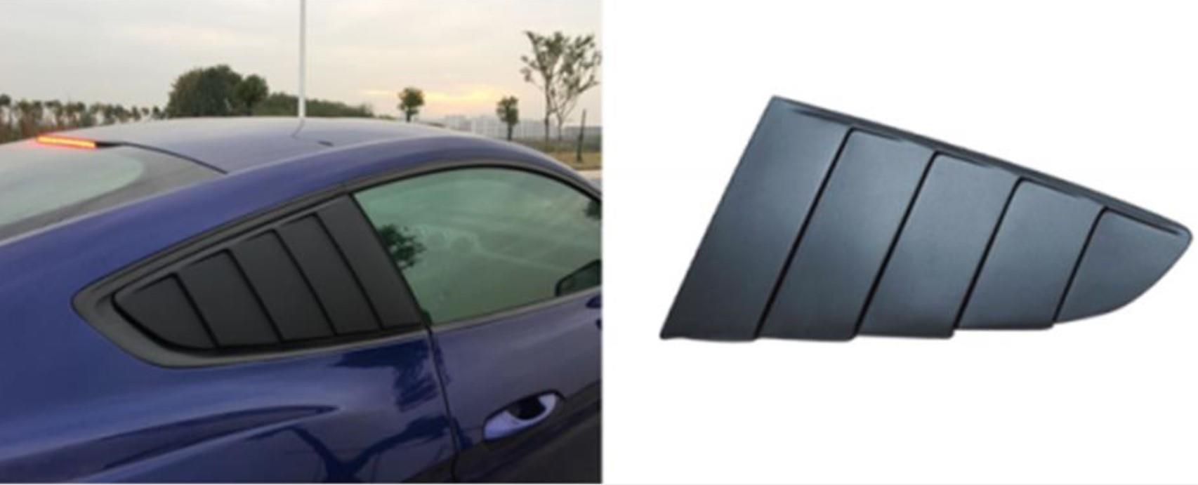 Grade de janela do quarto traseiro S550 Mustang "estilo de ripas"