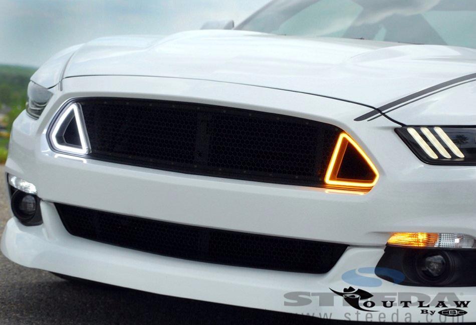 Grille supérieure de commutation à DEL Mustang Outlaw LED de CDC S550