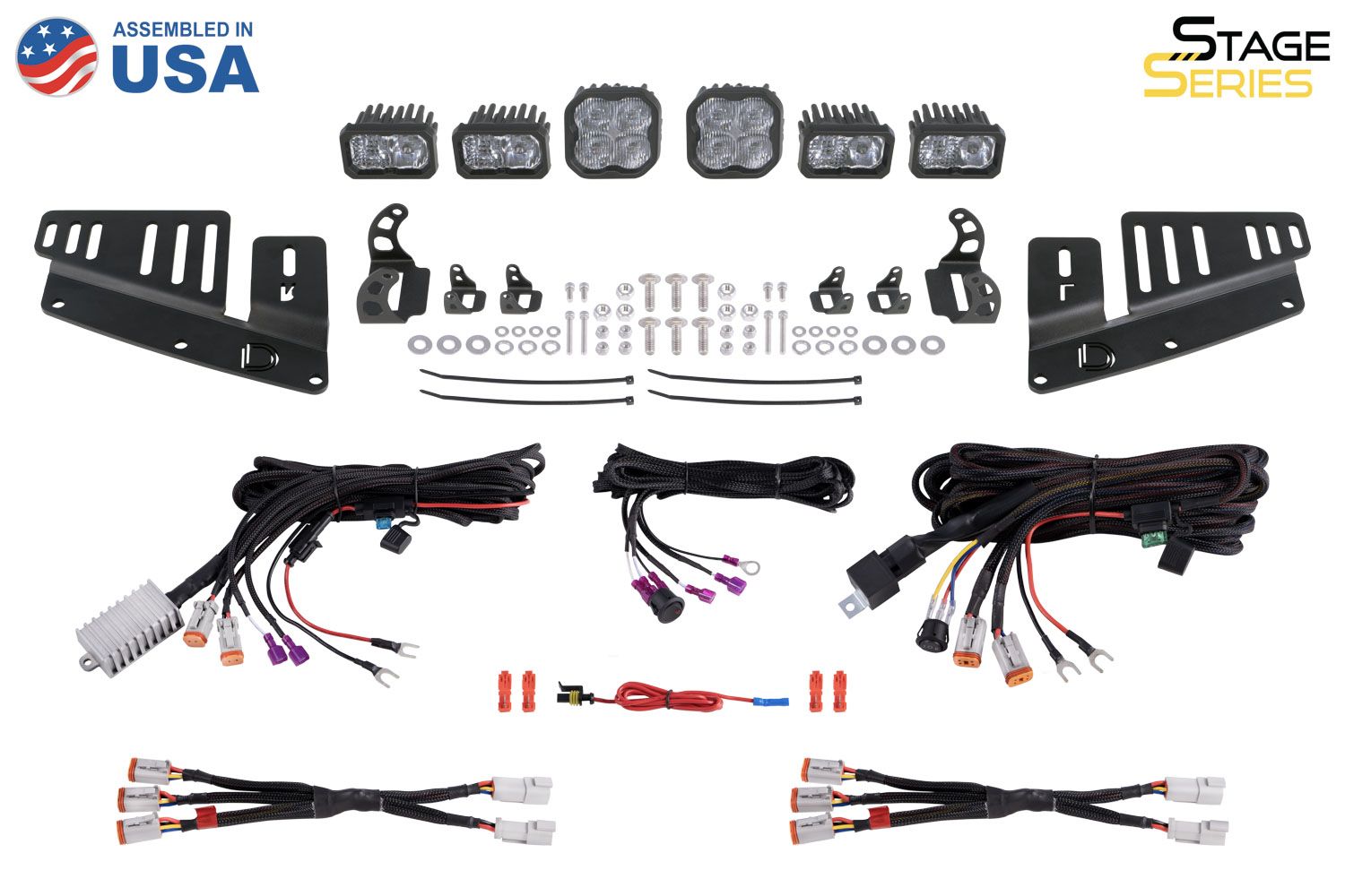Diode Dynamics Bronco Stage Series Fog Pocket Kit - White Sport (2021-2023)