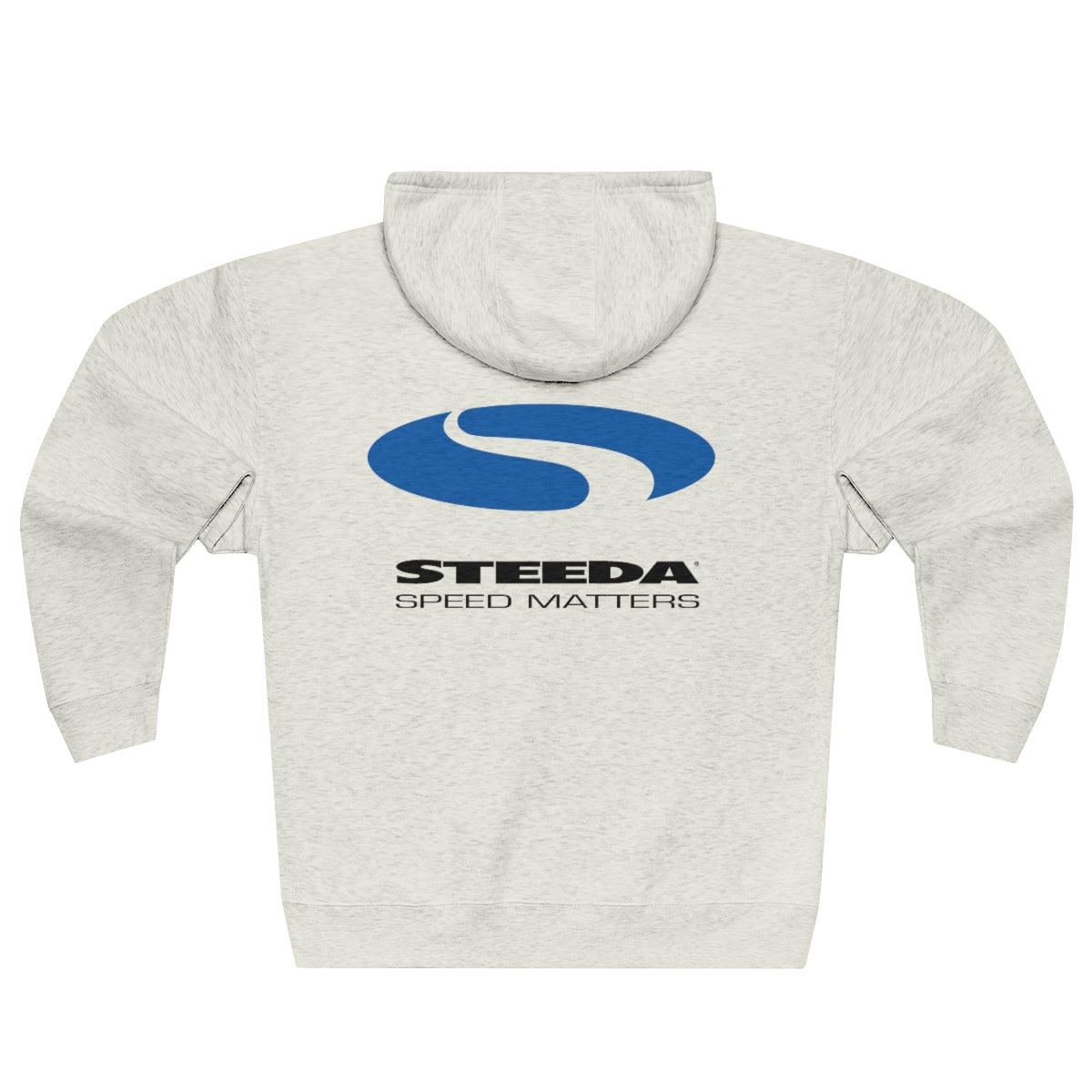 Felpa con cappuccio e zip intera con logo Steeda - 3 colori - Design anteriore/posteriore