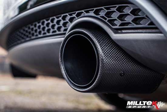 Milltek Catback Auspuff Carbon Tipps für MK3 Focus RS