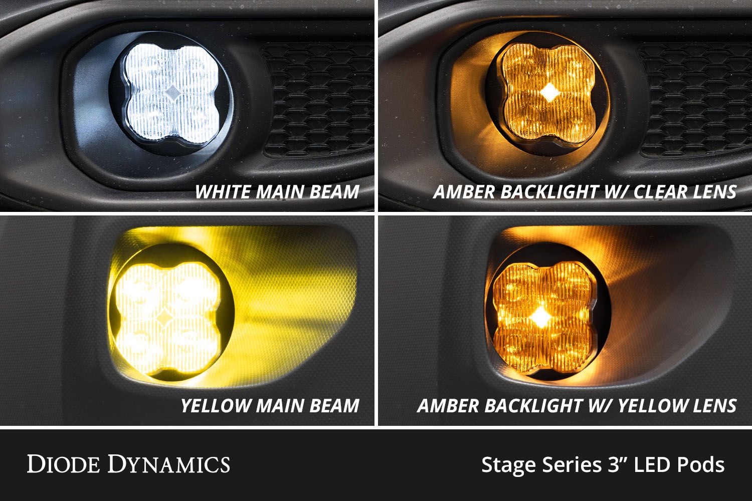 Diode Dynamics S3 Fog Light LED Upgrades for S550 Mustang