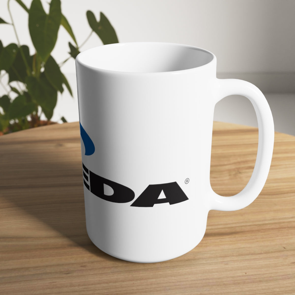 Tasse en céramique blanche avec logo Steeda, 11 oz et 15 oz