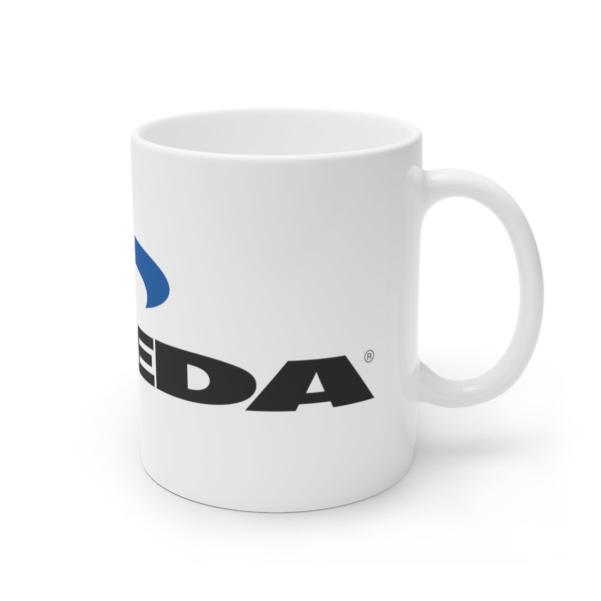 Caneca de cerâmica branca Steeda Logo, 11oz e 15oz