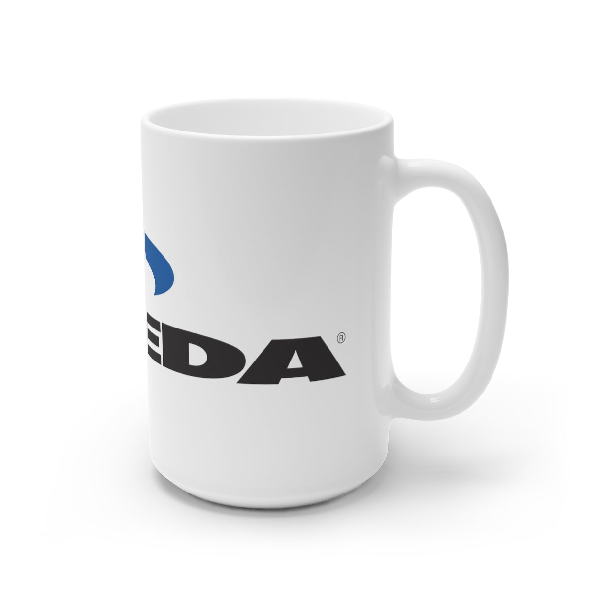 Tasse en céramique blanche avec logo Steeda, 11 oz et 15 oz