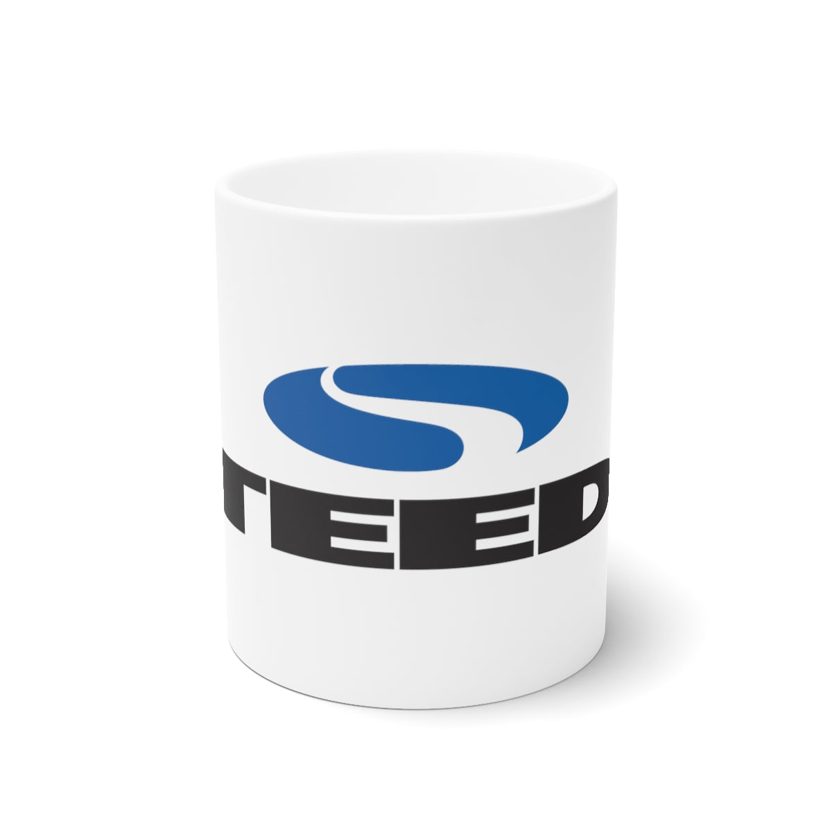 Tasse en céramique blanche avec logo Steeda, 11 oz et 15 oz